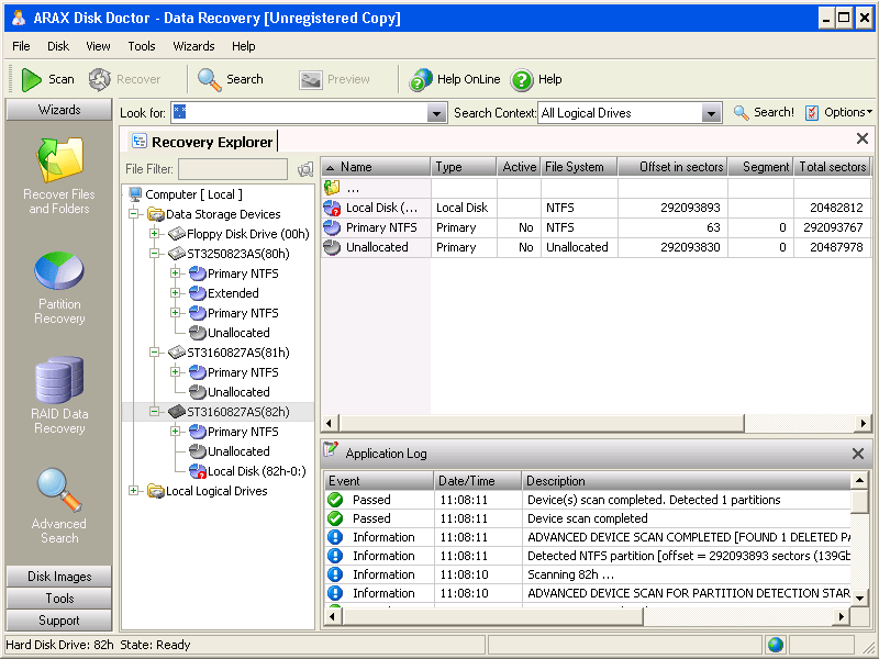 ARAX Disk Doctor Screenshot